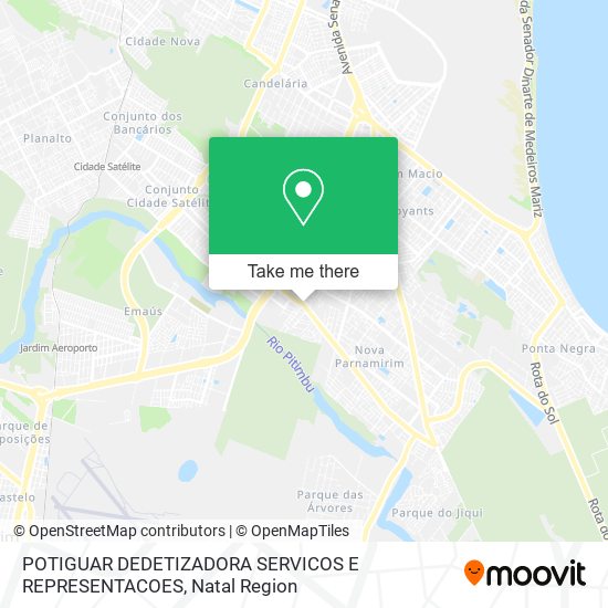 POTIGUAR DEDETIZADORA SERVICOS E REPRESENTACOES map