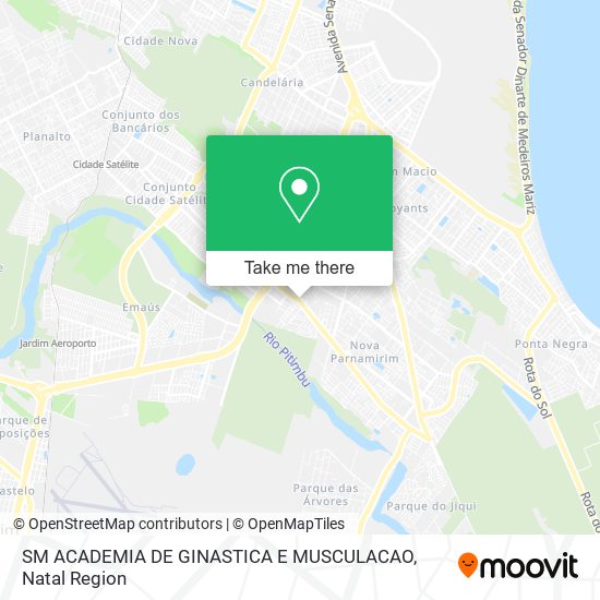 Mapa SM ACADEMIA DE GINASTICA E MUSCULACAO