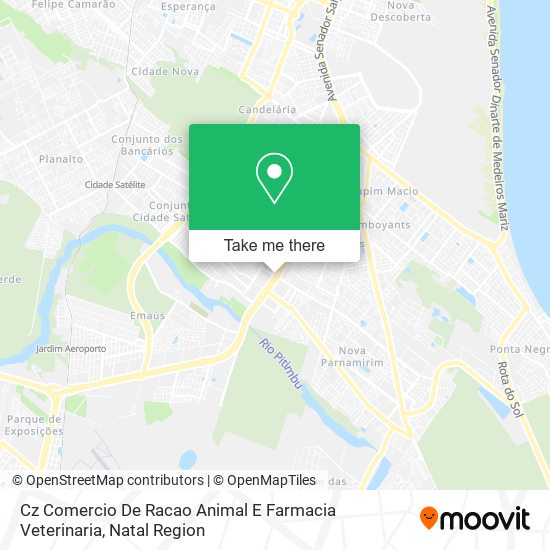 Cz Comercio De Racao Animal E Farmacia Veterinaria map