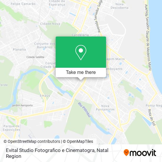 Mapa Evital Studio Fotografico e Cinematogra