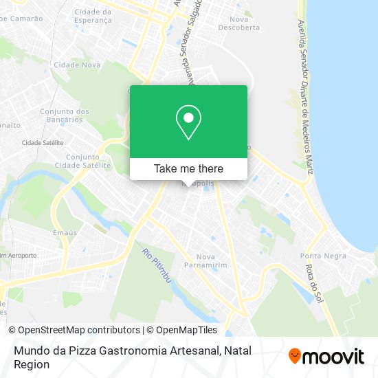 Mundo da Pizza Gastronomia Artesanal map