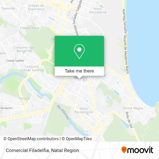 Comercial Filadelfia map