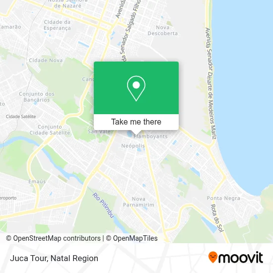 Juca Tour map