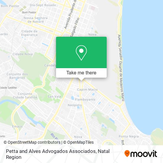 Mapa Petta and Alves Advogados Associados