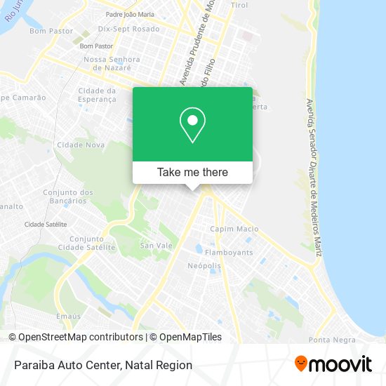 Mapa Paraiba Auto Center