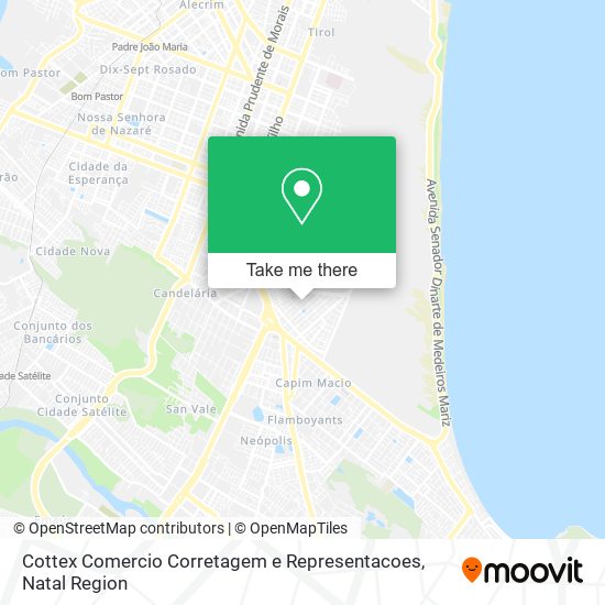 Mapa Cottex Comercio Corretagem e Representacoes