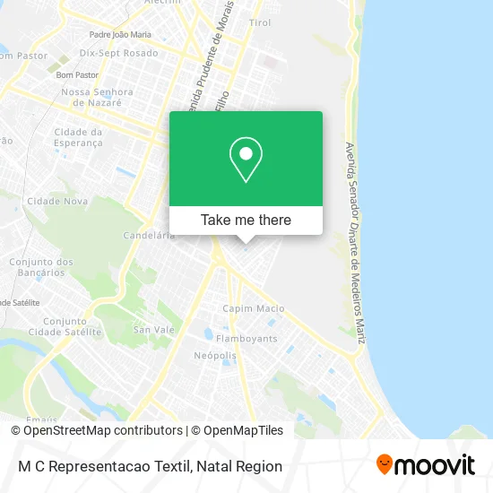 M C Representacao Textil map