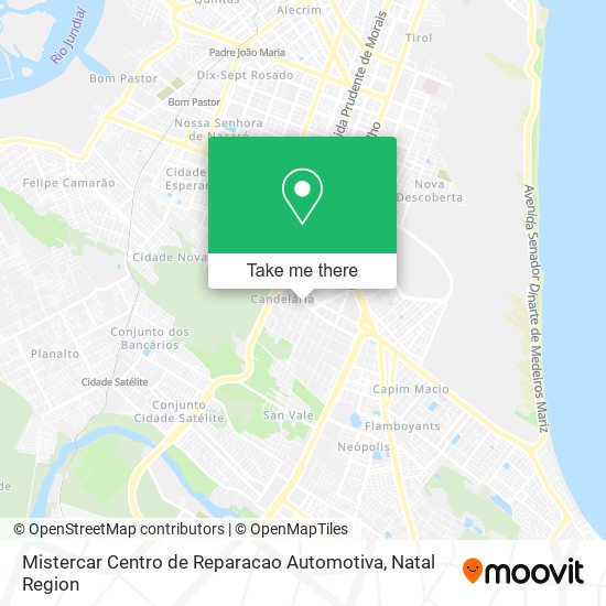 Mistercar Centro de Reparacao Automotiva map