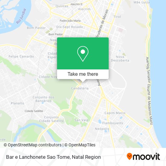 Bar e Lanchonete Sao Tome map