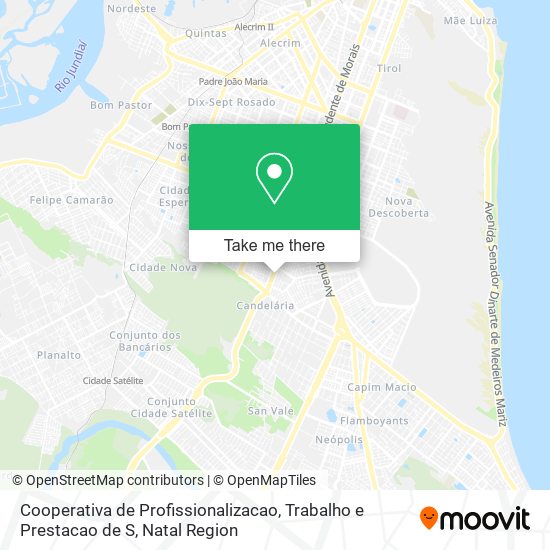 Mapa Cooperativa de Profissionalizacao, Trabalho e Prestacao de S