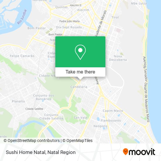 Sushi Home Natal map