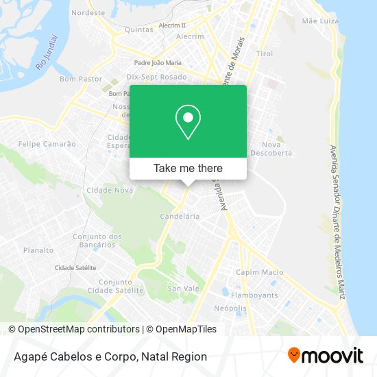 Agapé Cabelos e Corpo map