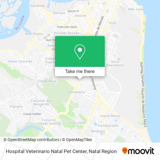 Mapa Hospital Veterinario Natal Pet Center