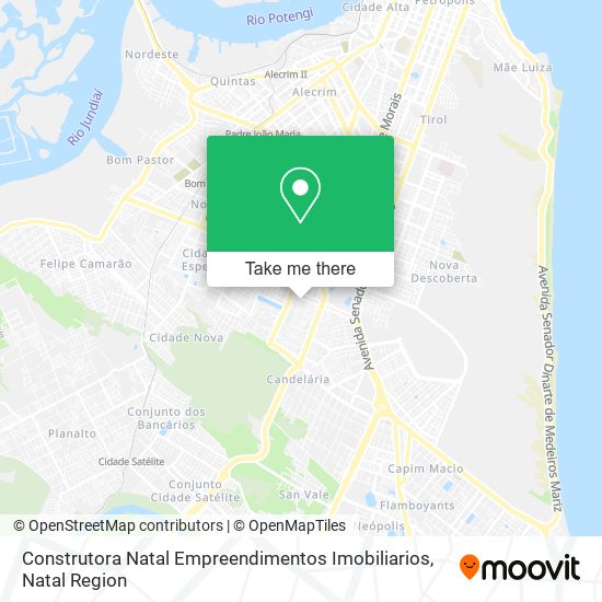 Construtora Natal Empreendimentos Imobiliarios map