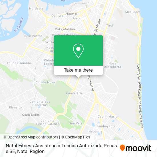 Natal Fitness Assistencia Tecnica Autorizada Pecas e SE map