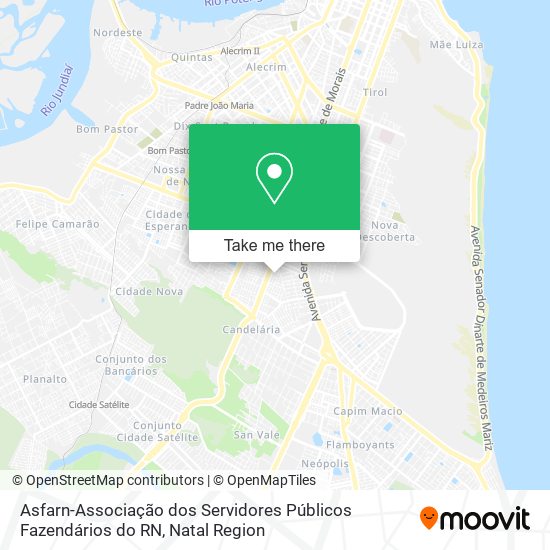 Asfarn-Associação dos Servidores Públicos Fazendários do RN map