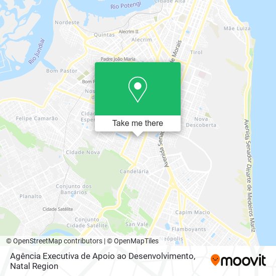 Mapa Agência Executiva de Apoio ao Desenvolvimento