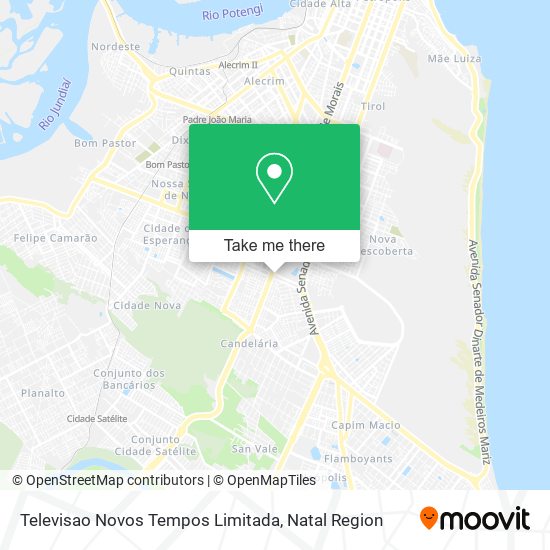 Televisao Novos Tempos Limitada map
