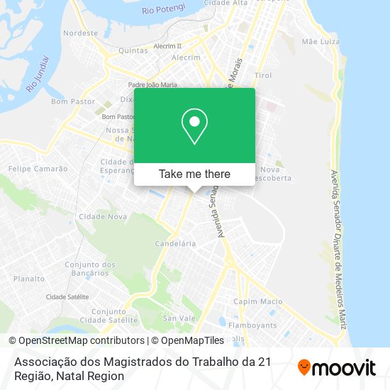 Mapa Associação dos Magistrados do Trabalho da 21 Região