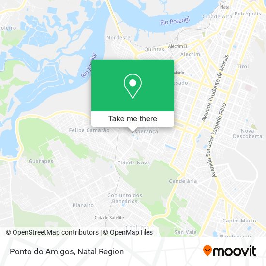 Ponto do Amigos map