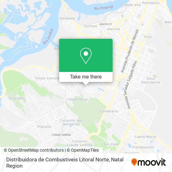 Mapa Distribuidora de Combustiveis Litoral Norte