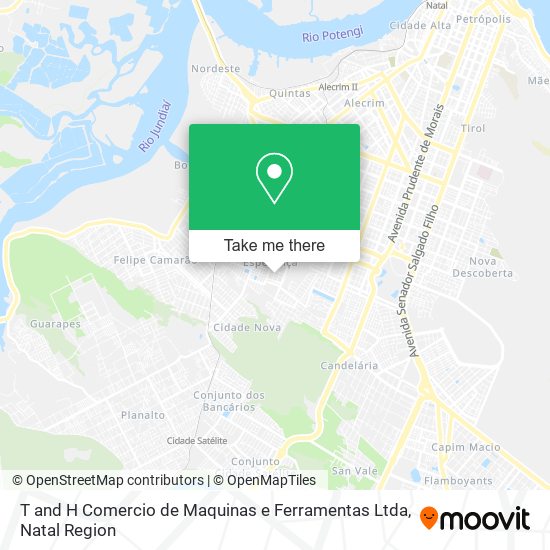 Mapa T and H Comercio de Maquinas e Ferramentas Ltda