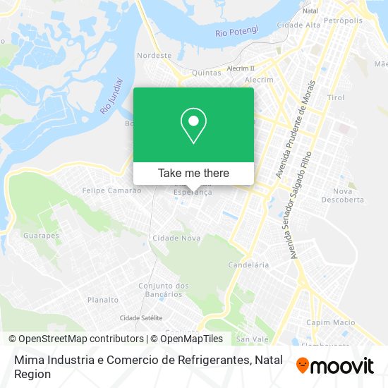 Mapa Mima Industria e Comercio de Refrigerantes