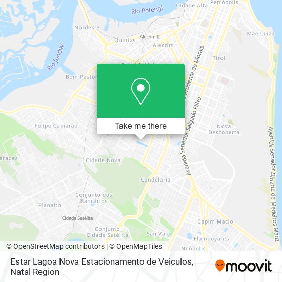 Estar Lagoa Nova Estacionamento de Veiculos map