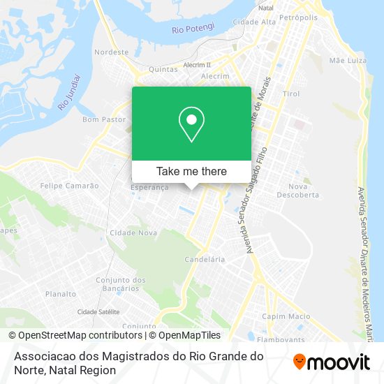 Mapa Associacao dos Magistrados do Rio Grande do Norte