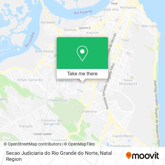 Secao Judiciaria do Rio Grande do Norte map