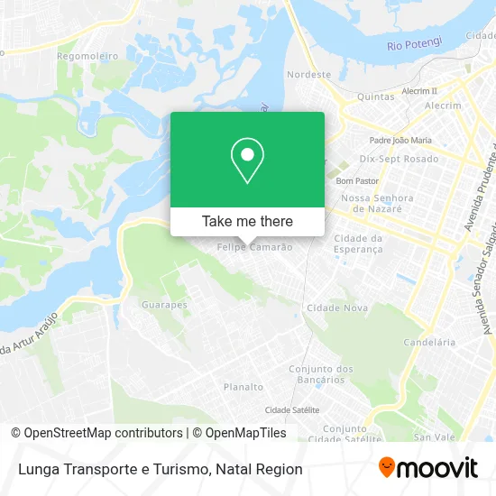 Lunga Transporte e Turismo map