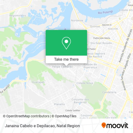 Janaina Cabelo e Depilacao map