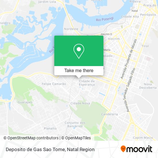 Deposito de Gas Sao Tome map