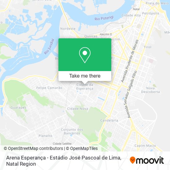 Arena Esperança - Estádio José Pascoal de Lima map