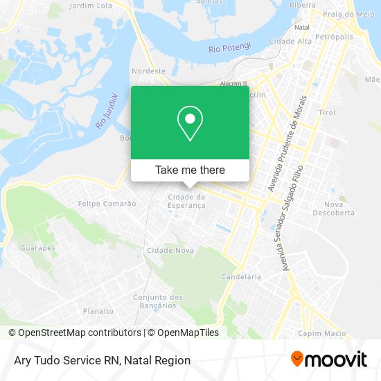 Ary Tudo Service RN map