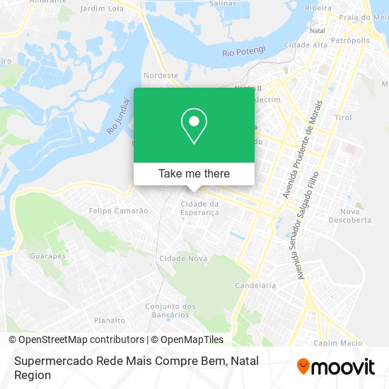 Supermercado Rede Mais Compre Bem map