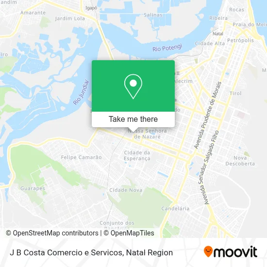 J B Costa Comercio e Servicos map