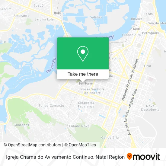 Igreja Chama do Avivamento Continuo map