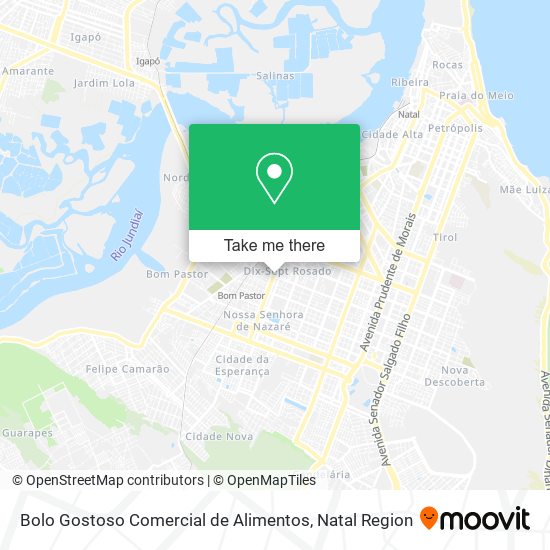 Bolo Gostoso Comercial de Alimentos map