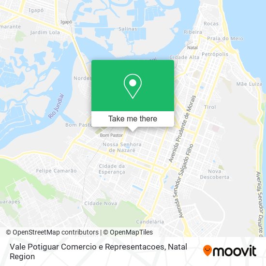 Vale Potiguar Comercio e Representacoes map