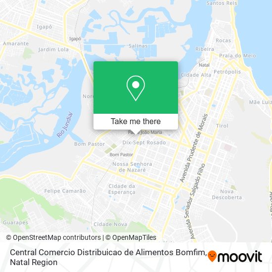 Mapa Central Comercio Distribuicao de Alimentos Bomfim