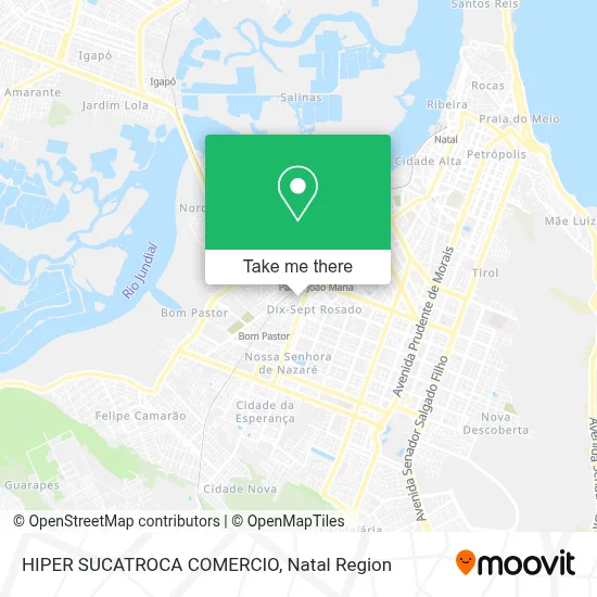 HIPER SUCATROCA COMERCIO map