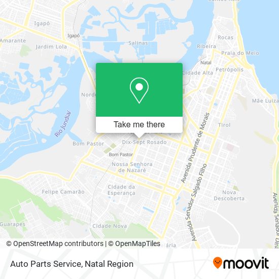 Auto Parts Service map