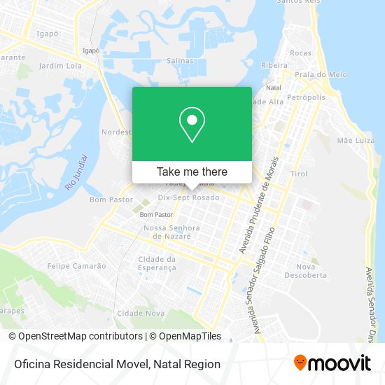 Oficina Residencial Movel map