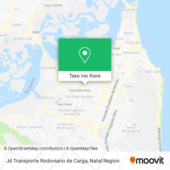 Jd Transporte Rodoviario de Carga map