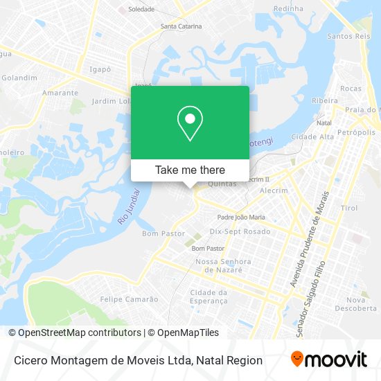 Cicero Montagem de Moveis Ltda map