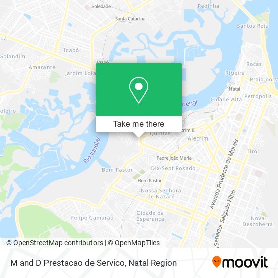 M and D Prestacao de Servico map