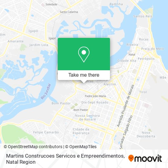 Mapa Martins Construcoes Servicos e Empreendimentos