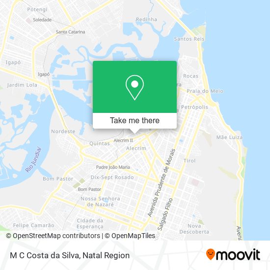 M C Costa da Silva map