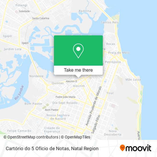 Cartório do 5 Ofício de Notas map